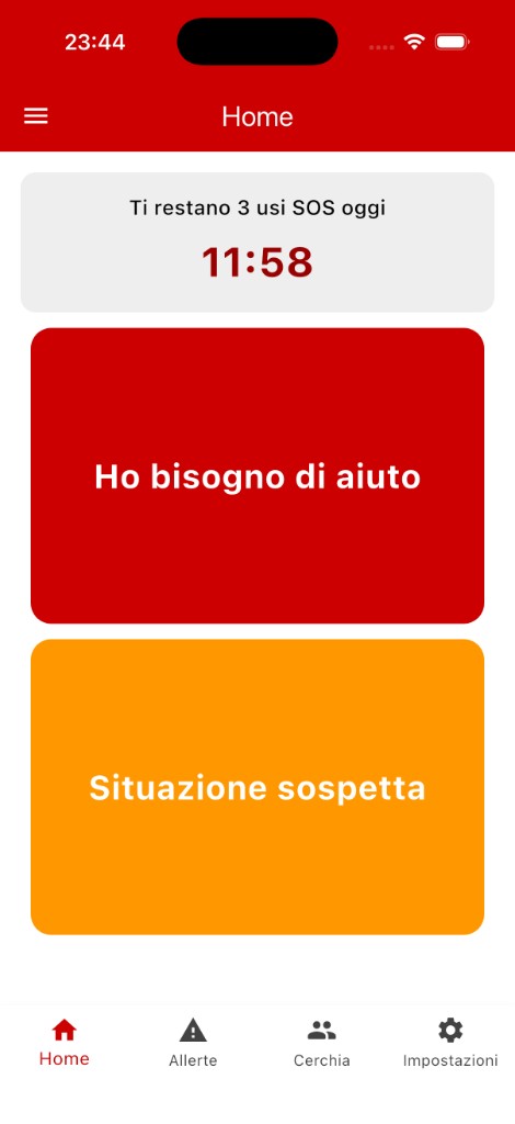 SafeCircle app screenshot